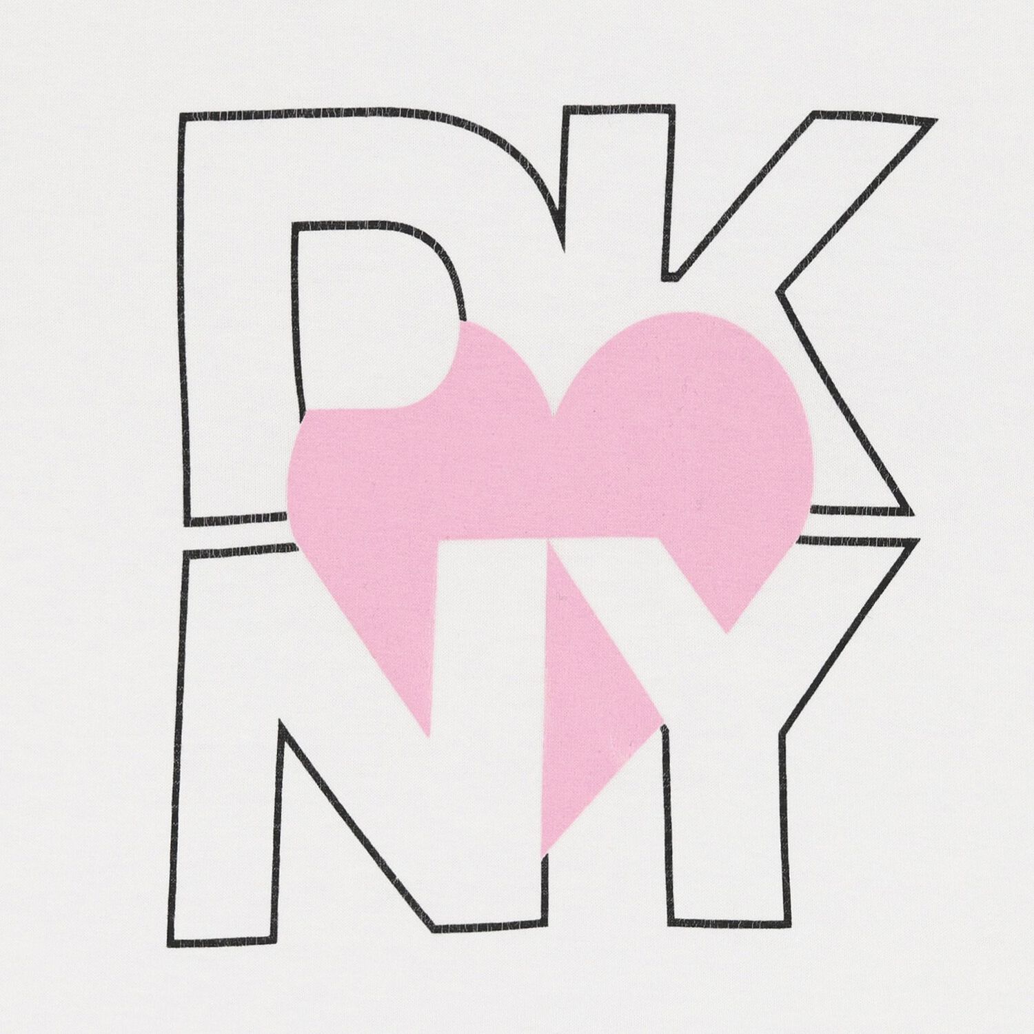 Girls White Logo Heart T-Shirt, 2, hi-res