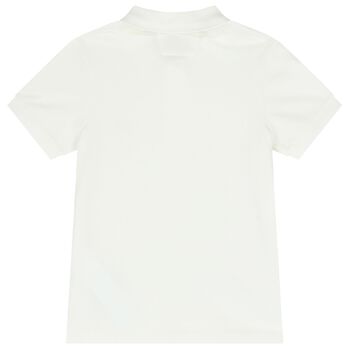 Boys Ivory Logo Polo Shirt