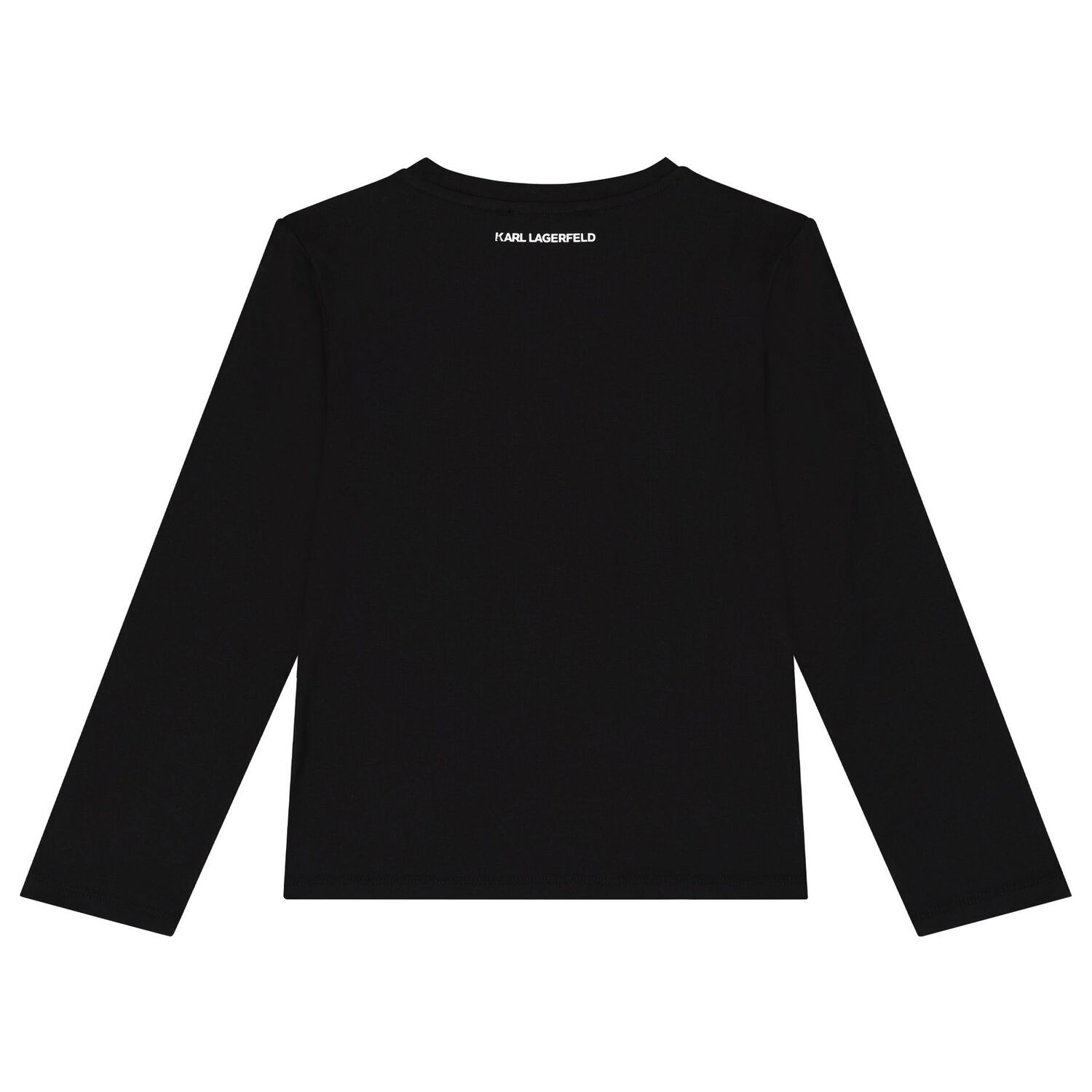 Girls Black Ikonik Long Sleeve Top, 1, hi-res image number null