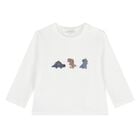 طقم بدلة رياضية للأولاد الصغار باللون الأزرق والأبيض والبيج (3 قطع), 1, hi-res