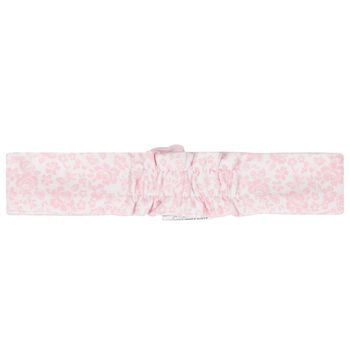 Baby Girls White & Pink Floral Headband