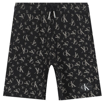 Boys Black Logo Shorts