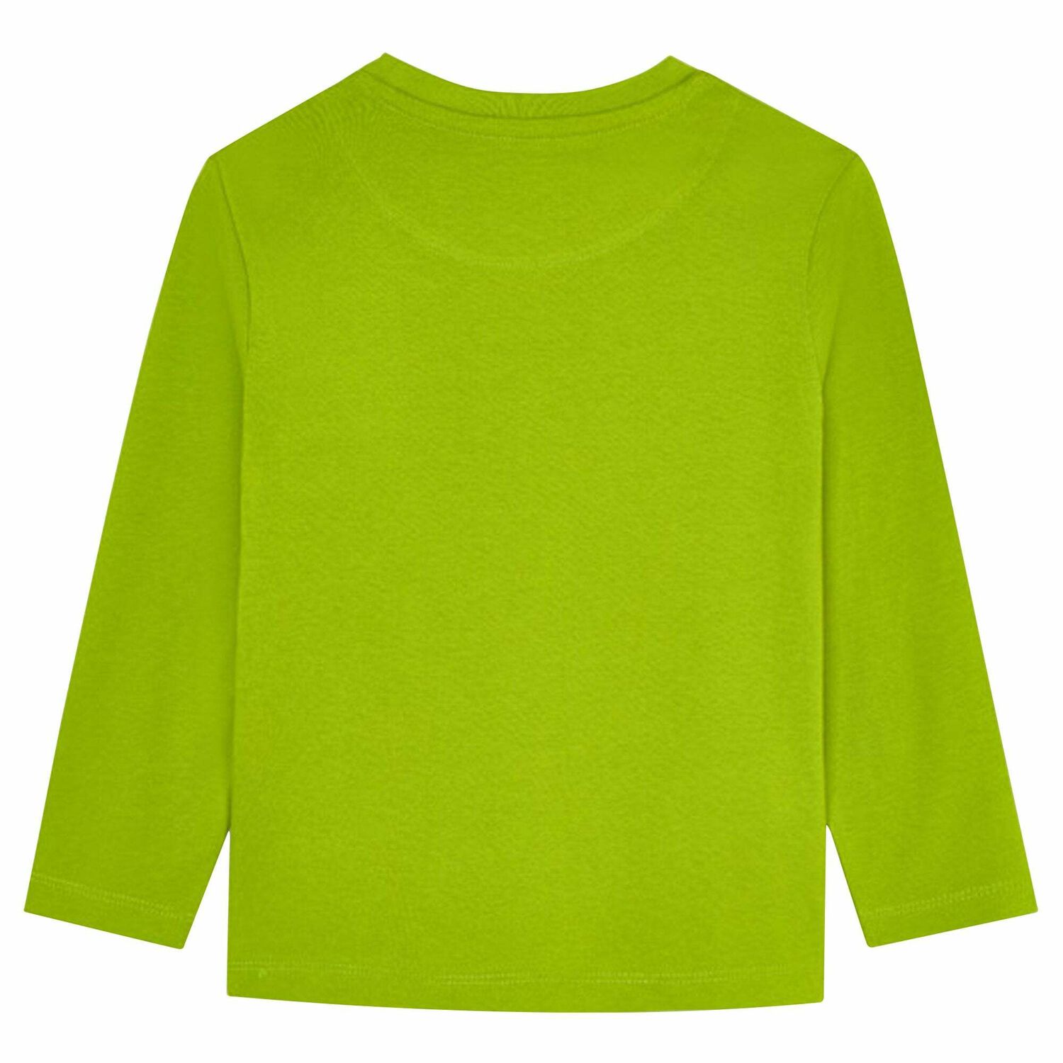 Boys Green Logo Long Sleeve Top, 1, hi-res image number null