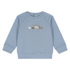 Younger Boys Blue Horse Logo Sweatshirt, 1, hi-res