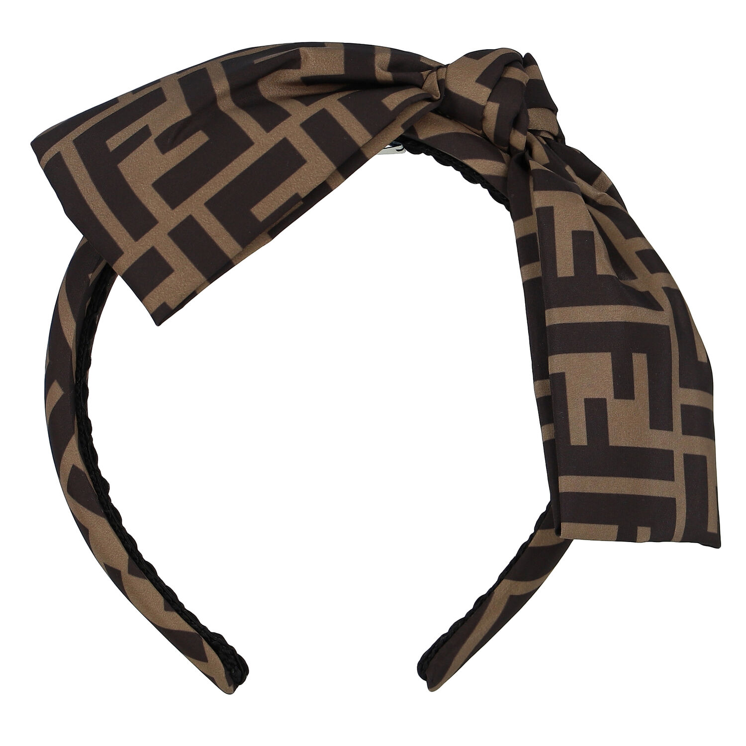 طوق شعر بنات بفيونكة باللون البيج , 1, hi-res