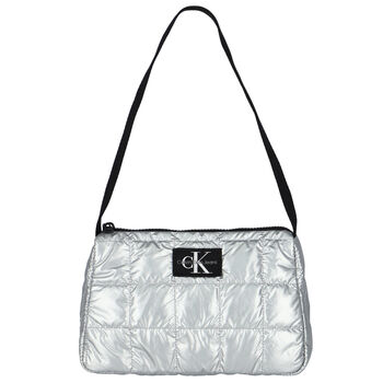 Girls Silver Logo Quilted Bag