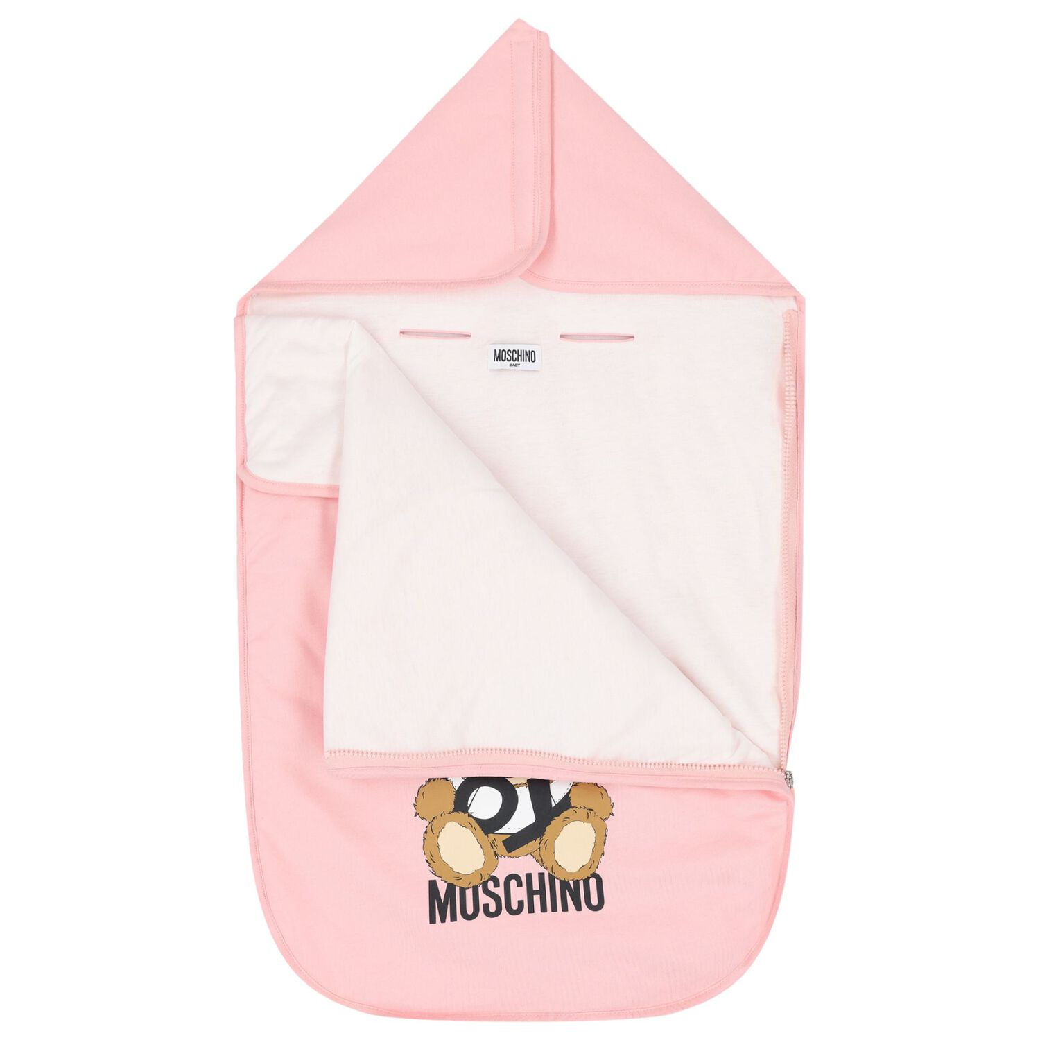 مدس بنات بالشعار بطبعه تيدى بير باللون الوردى, 3, hi-res