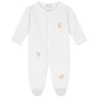 White Teddy Bear Babygrow Gift Set, 1, hi-res