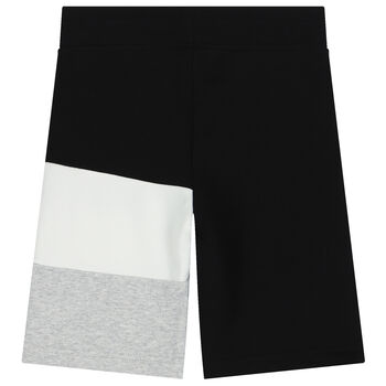 Boys Black Logo Shorts