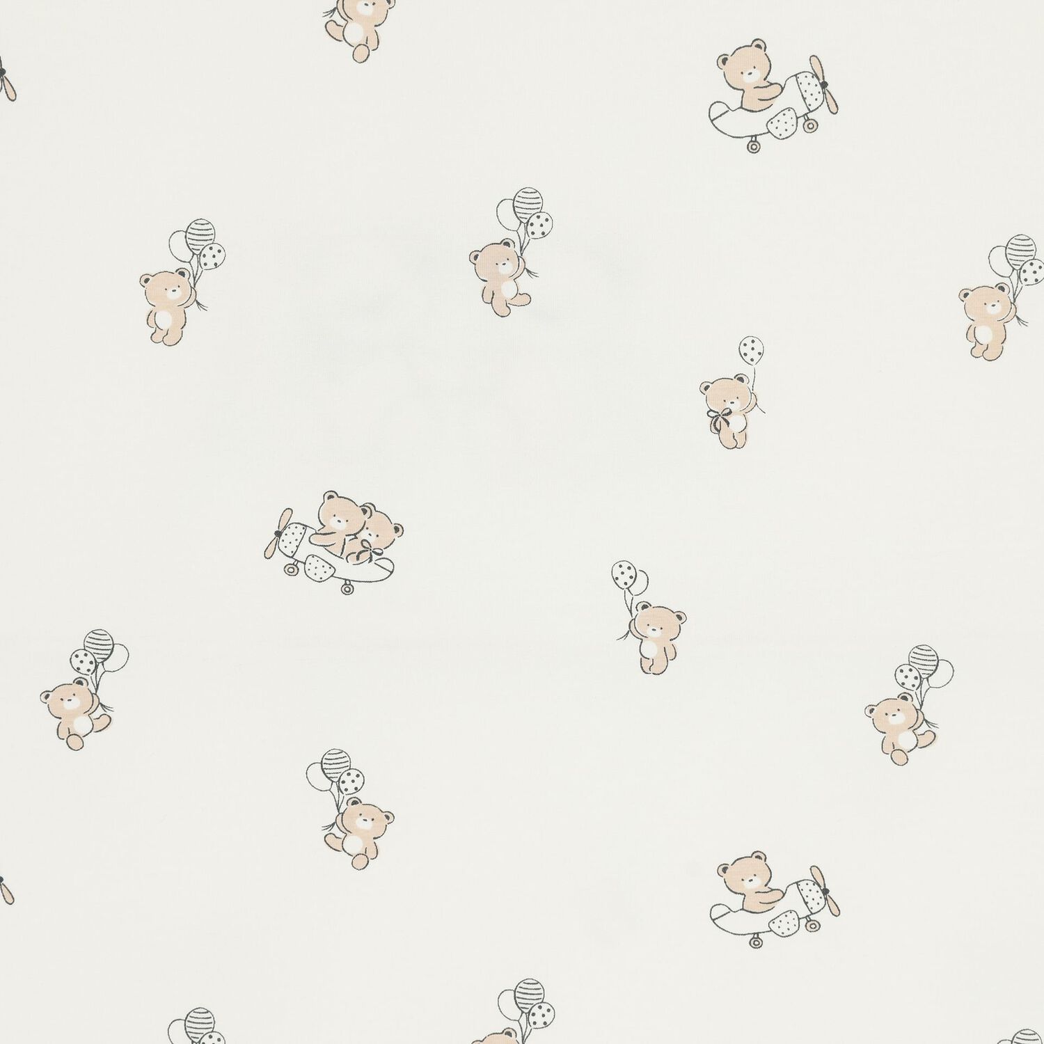 Ivory Teddy Bear Baby Blanket, 1, hi-res