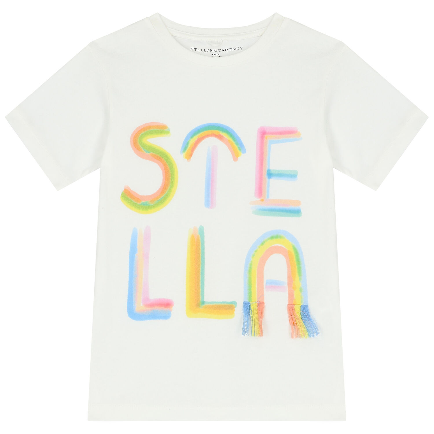 Girls Ivory Logo T-Shirt, 2, hi-res image number null