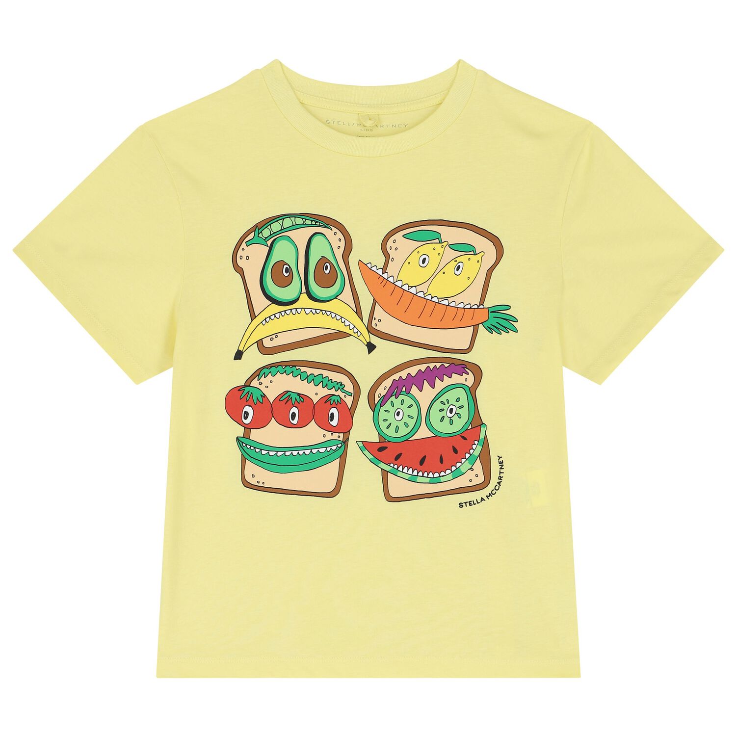 Boys Yellow Sandwich T-Shirt, 2, hi-res