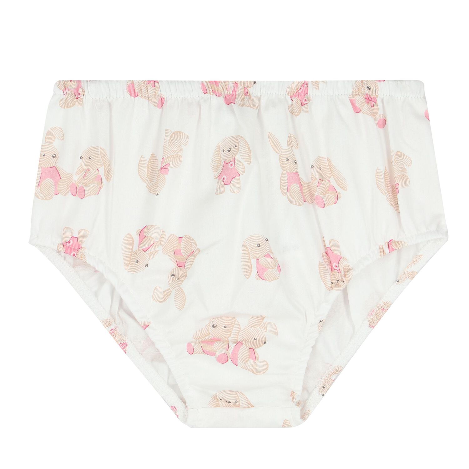 طقم بنات فستان باللون الأبيض والوردي, 1, hi-res