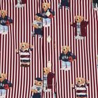 Girls White & Red Polo Bear Striped Dress, 1, hi-res