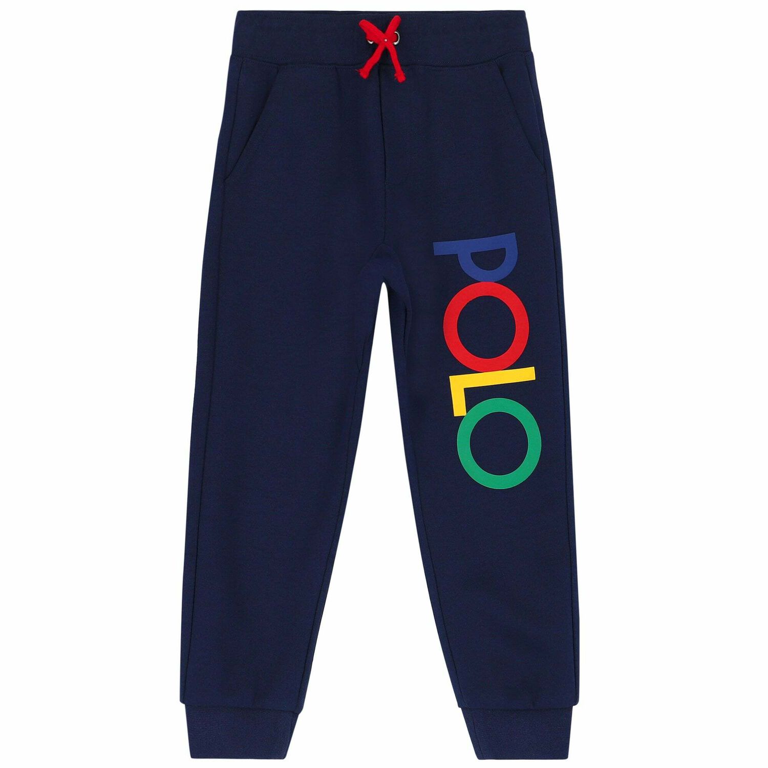 Boys Navy Logo Joggers, 1, hi-res