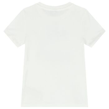Girls White Logo T-Shirt