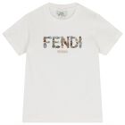 Boys White Logo T-Shirt, 1, hi-res