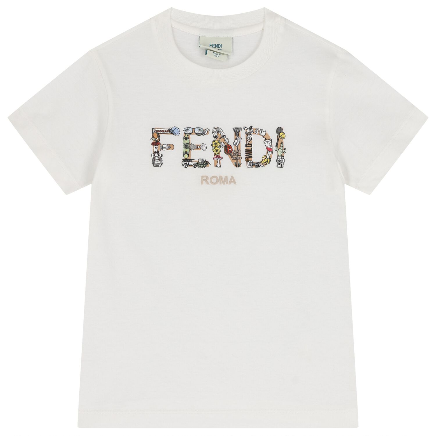 Boys White Logo T-Shirt, 1, hi-res image number null