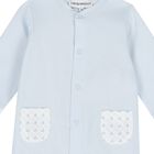 Baby Boys Blue & White Logo Babygrow Set, 3, hi-res