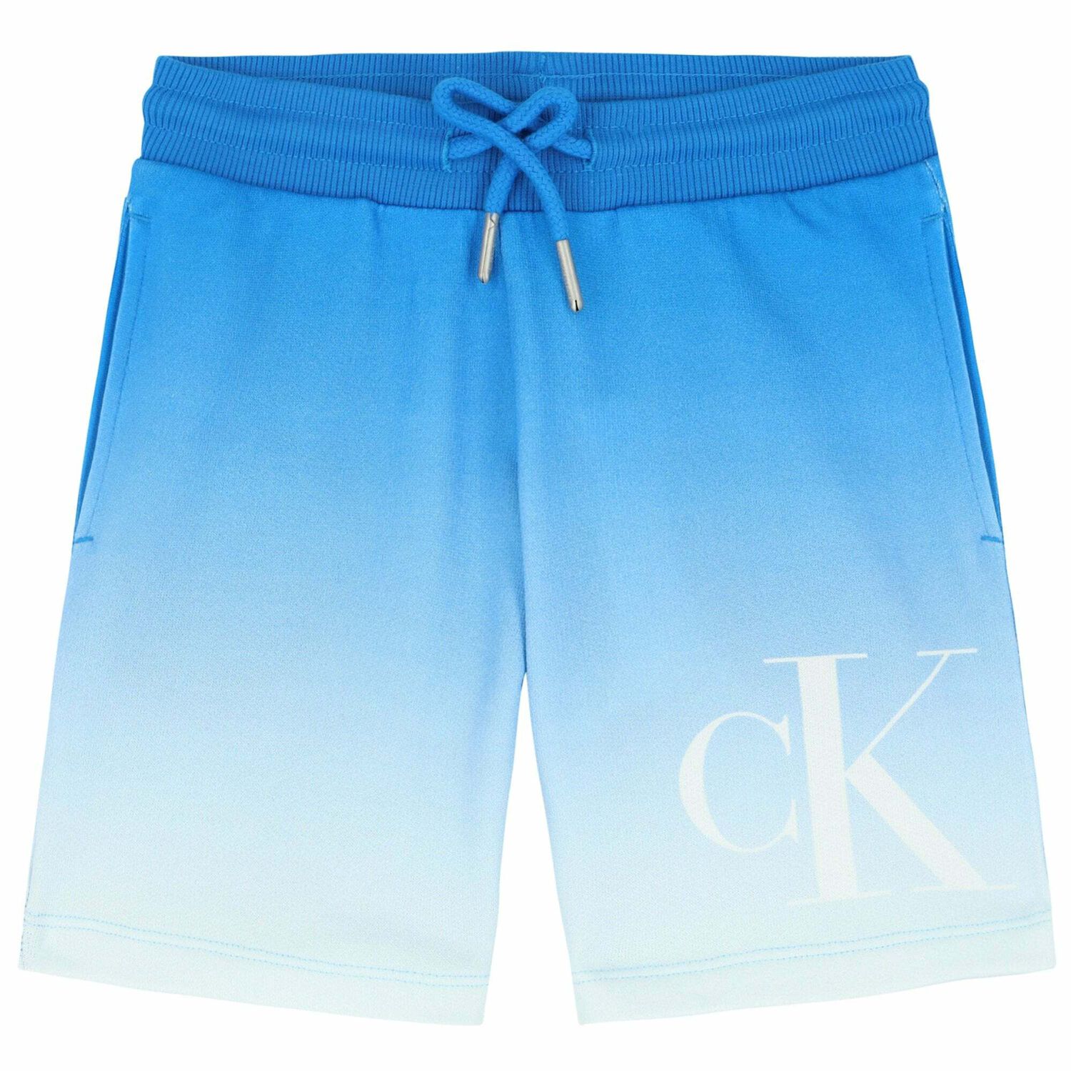 Boys Blue & White Logo Shorts, 1, hi-res image number null