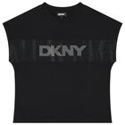 Girls Black Logo T-Shirt, 1, hi-res