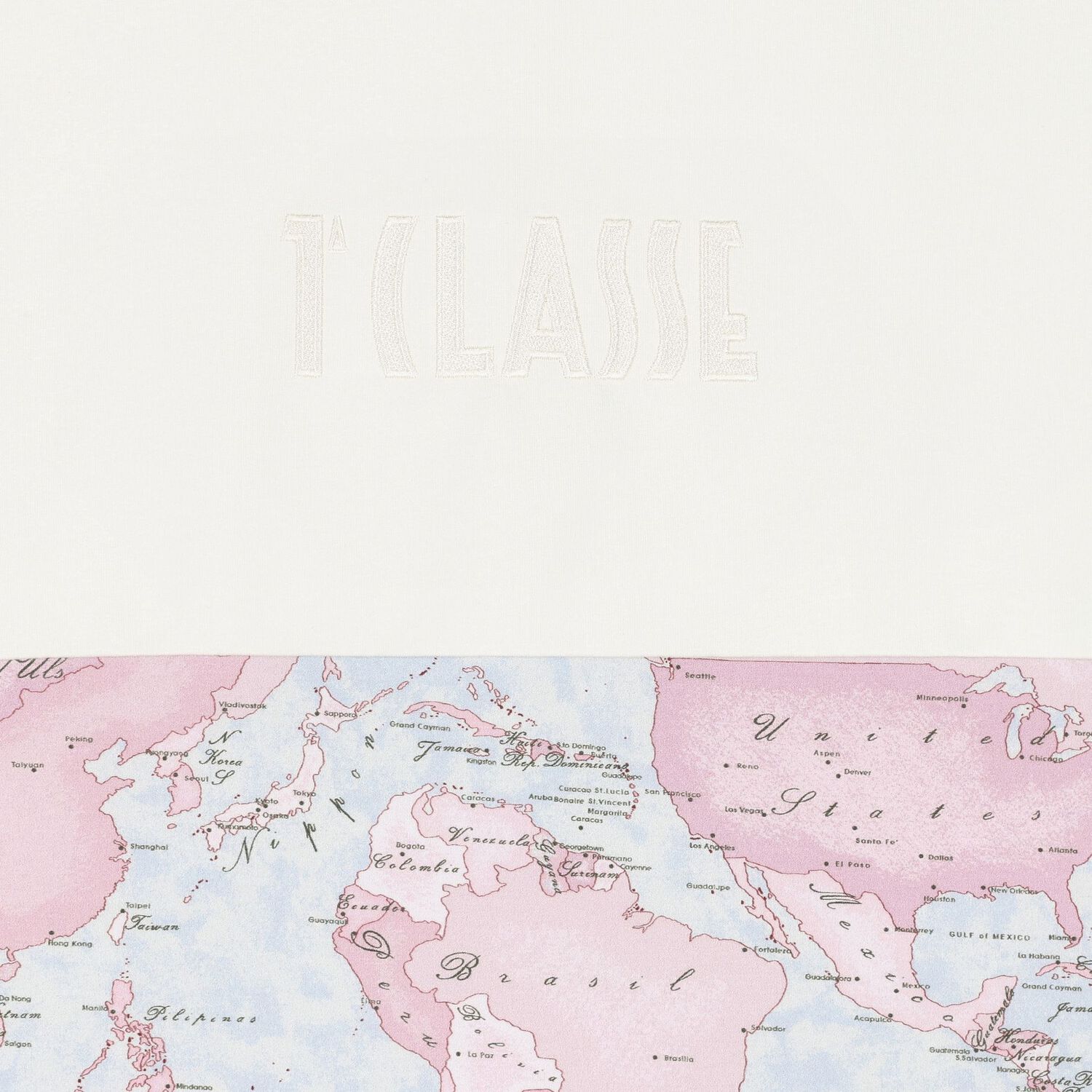 طقم افرول هديا بنات بطبعة الخريطة باللون الوردي والأزرق للأطفال , 2, hi-res image number null