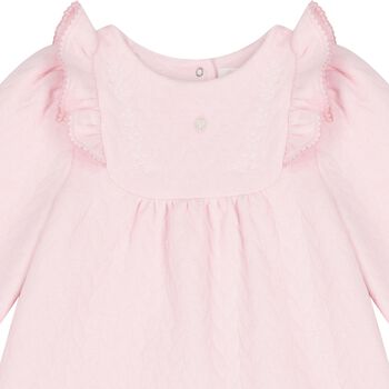 Baby Girls Pink Ruffled Dress