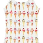 مايوة بنات بطبعة ايس كريم باللون الأبيض, 1, hi-res