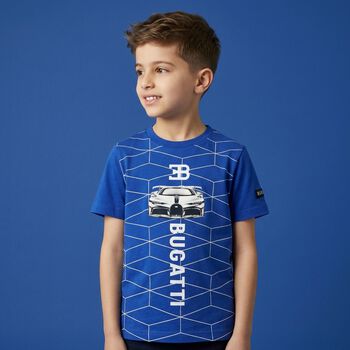 Younger Boys Blue Logo T-Shirt 