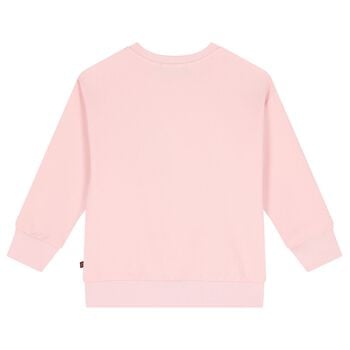 Girls Pink Crossbody Bag Sweatshirt
