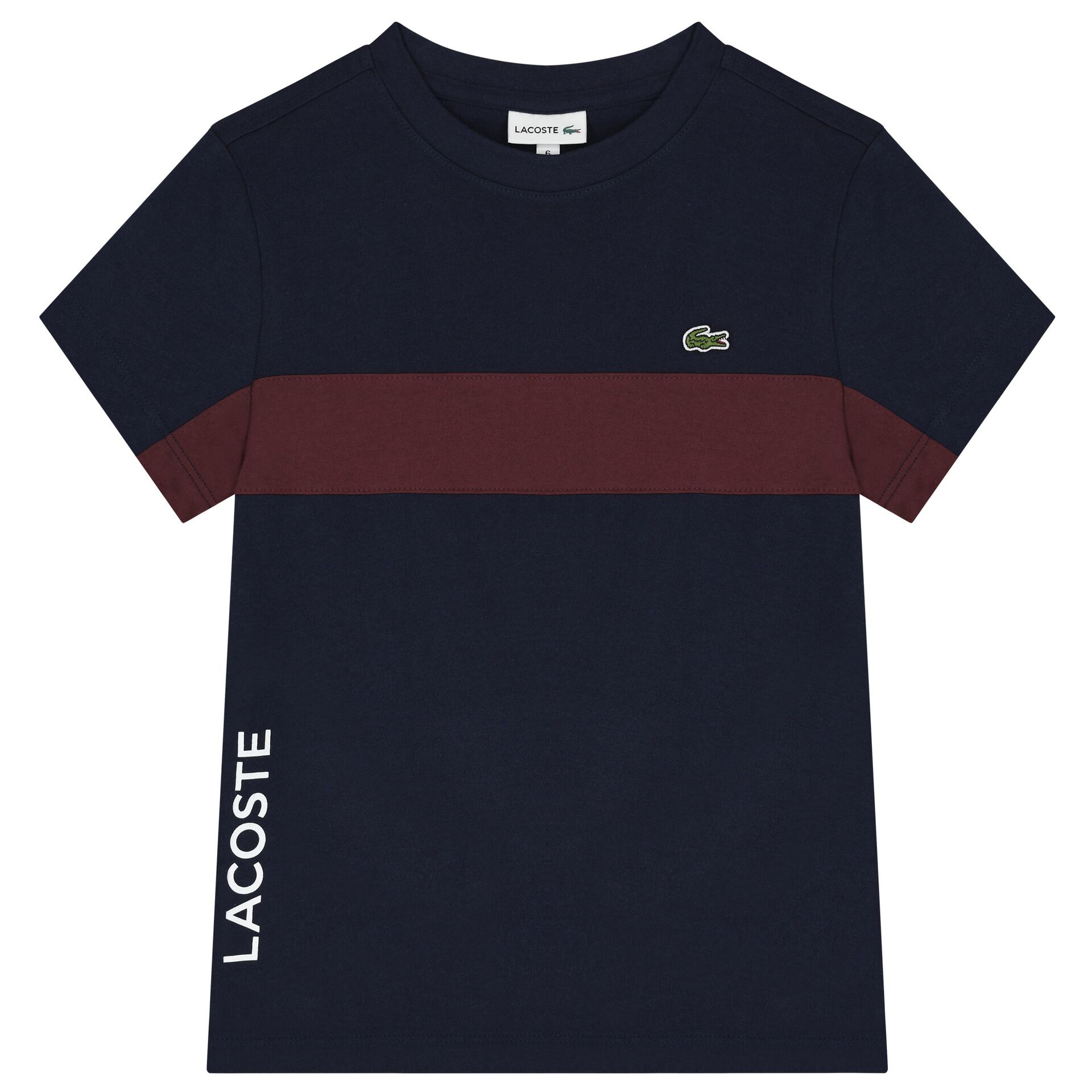 Lacoste Boys Navy Blue Logo T Shirt Junior Couture Bahrain