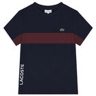 Boys Navy Blue Logo T-Shirt, 1, hi-res
