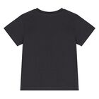 Younger Boys Grey Dinosaur T-Shirt, 2, hi-res