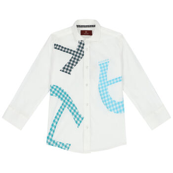 Boys White Logo Shirt