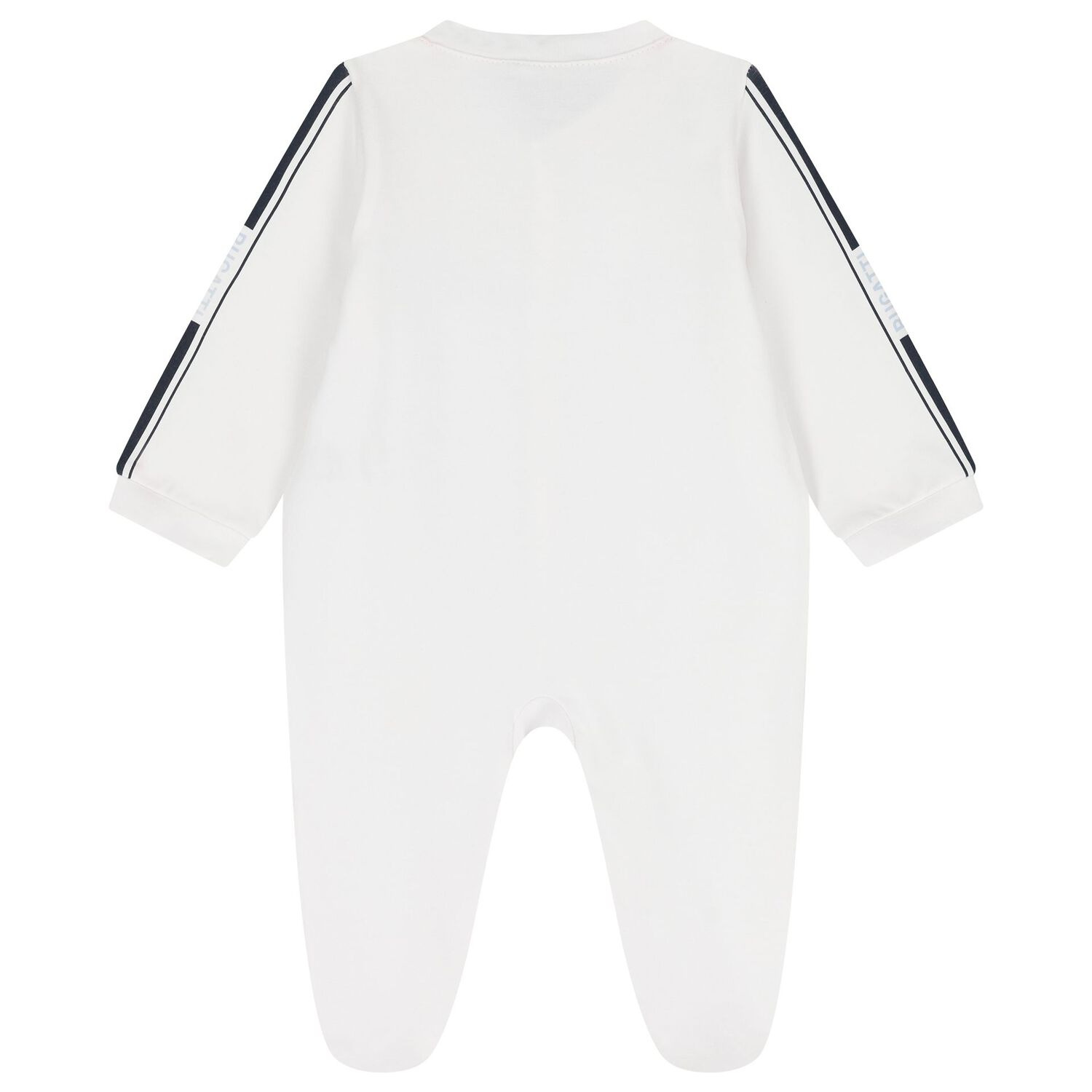 Baby Boys White Logo Babygrow, 1, hi-res
