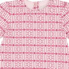 Younger Girls White & Pink Logo Dress, 2, hi-res