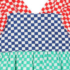 Girls Multi-Colored Checkered Dress, 1, hi-res