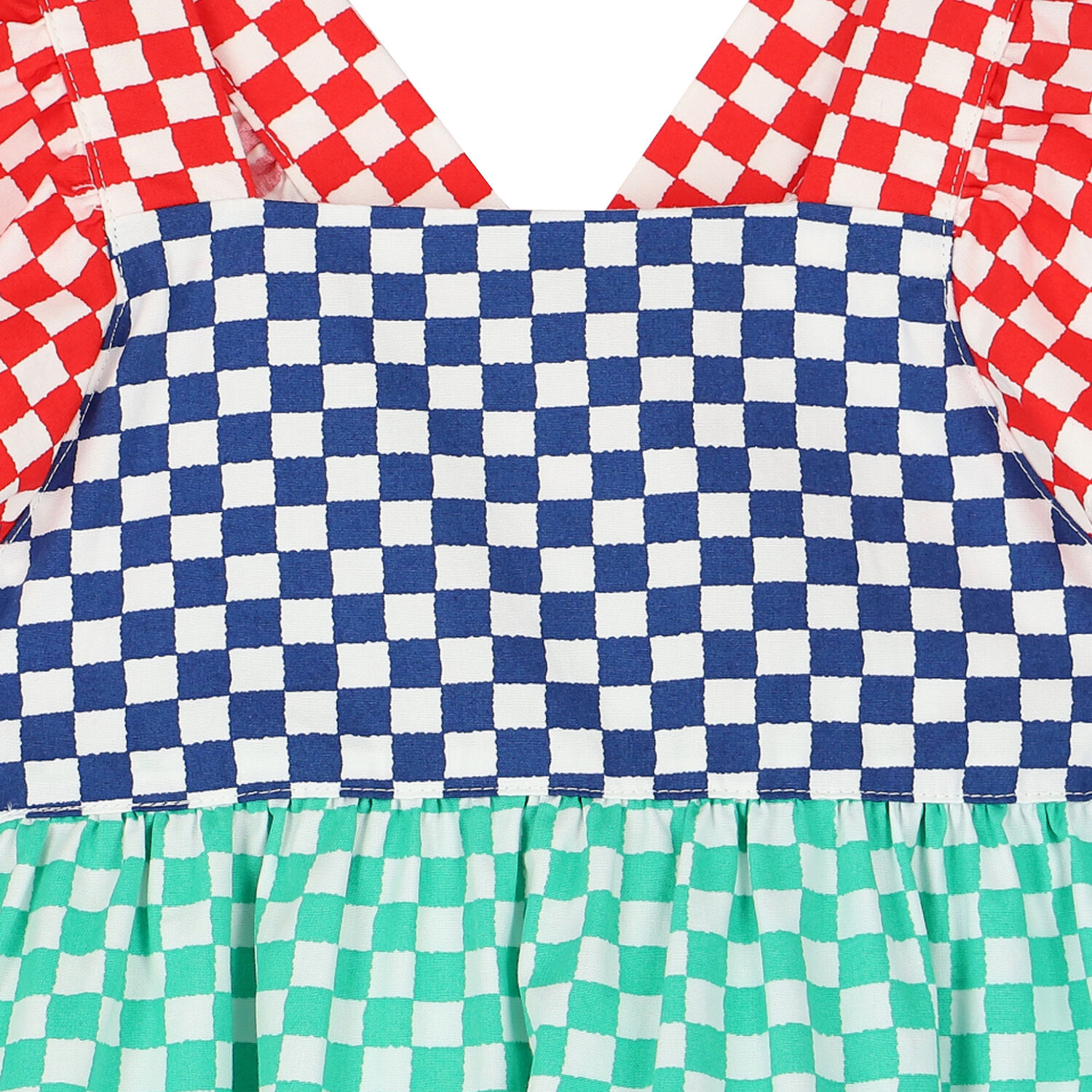 Girls Multi-Colored Checkered Dress, 1, hi-res image number null