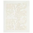 White & Gold Geo Map Baby Blanket, 1, hi-res