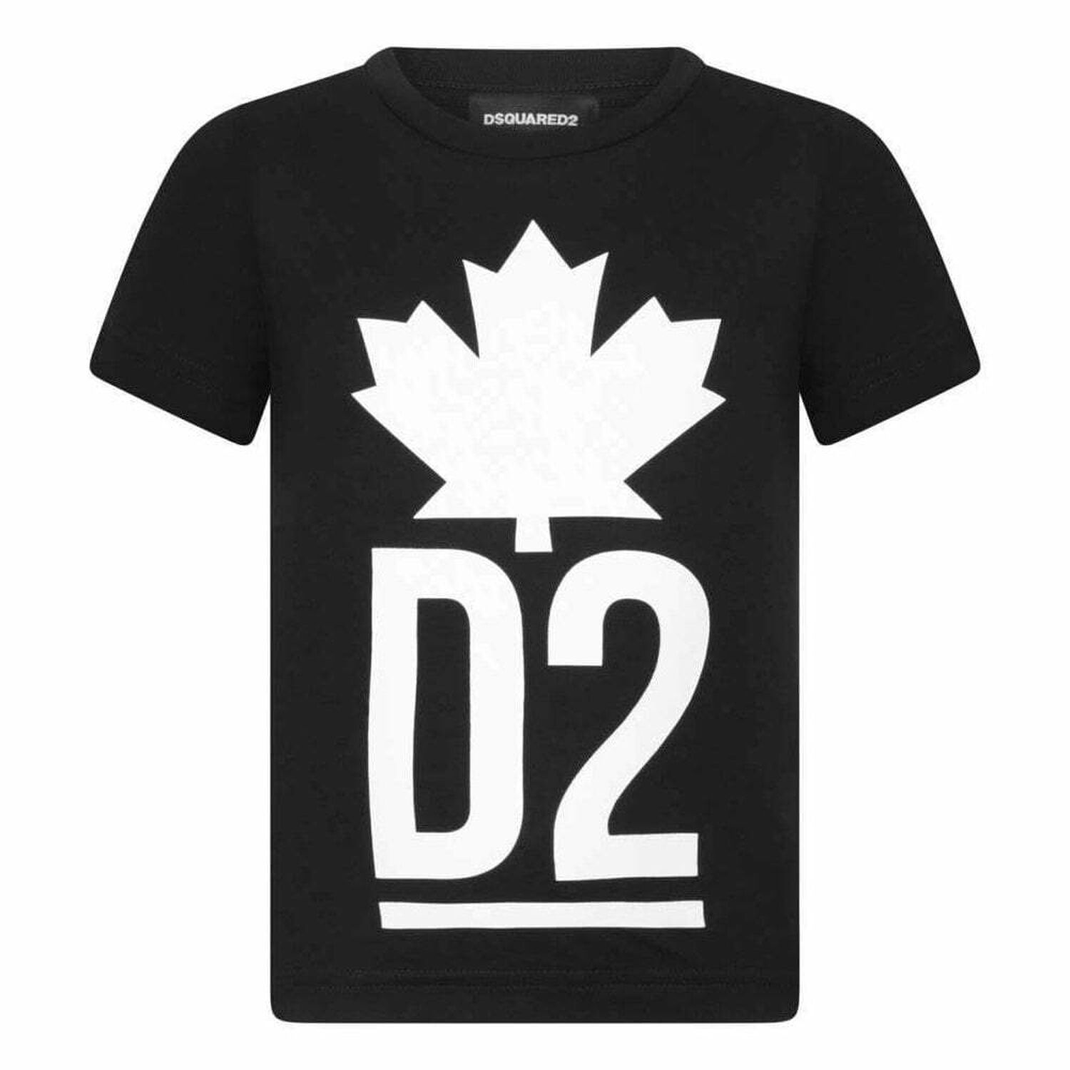 Boys Black Logo Top, 1, hi-res