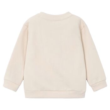 Boys Beige Robot Sweatshirt