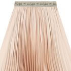 Girls Gold Pleated Skirt, 1, hi-res