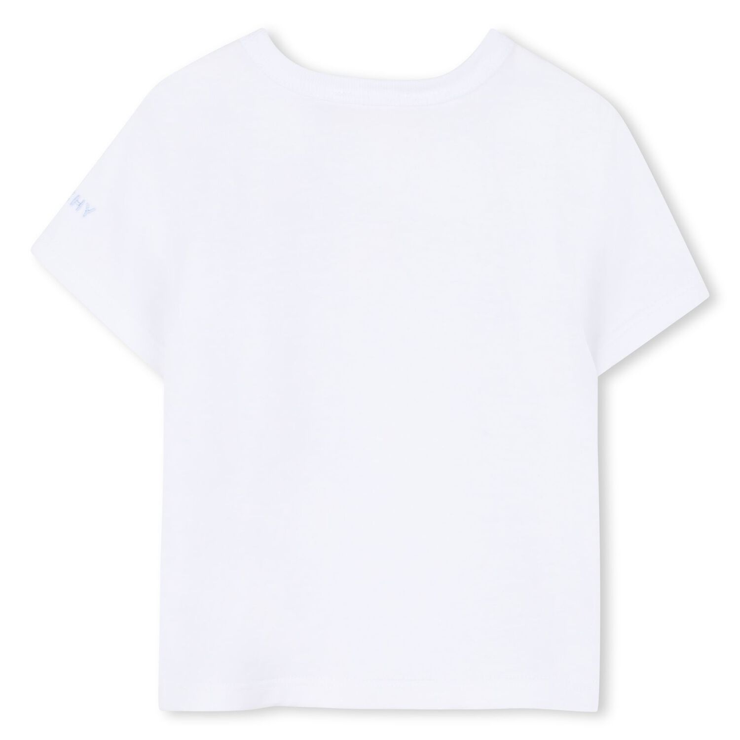 Baby Boys White & Blue Toile de Jouy Dungaree Set, 1, hi-res