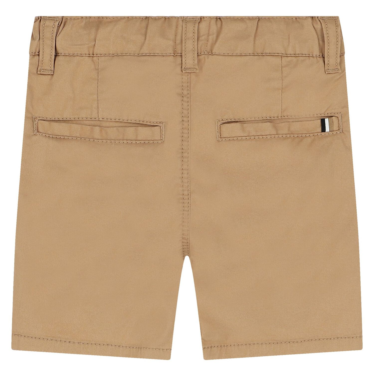 Younger Boys Beige Cotton Shorts, 2, hi-res image number null