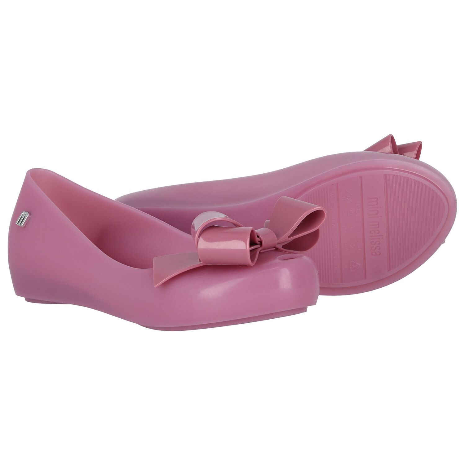 Girls Lilac Bow Jelly Shoes, 2, hi-res image number null