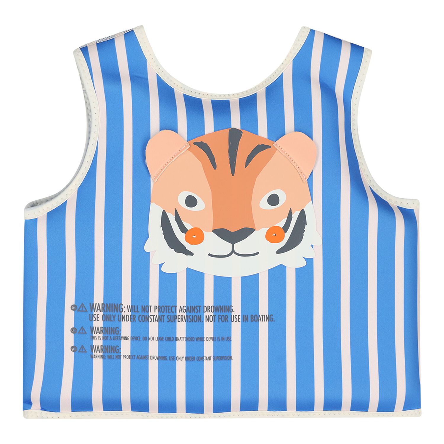 سترة سباحة للأولاد بنقشة النمر الأزرق المخطط, 1, hi-res