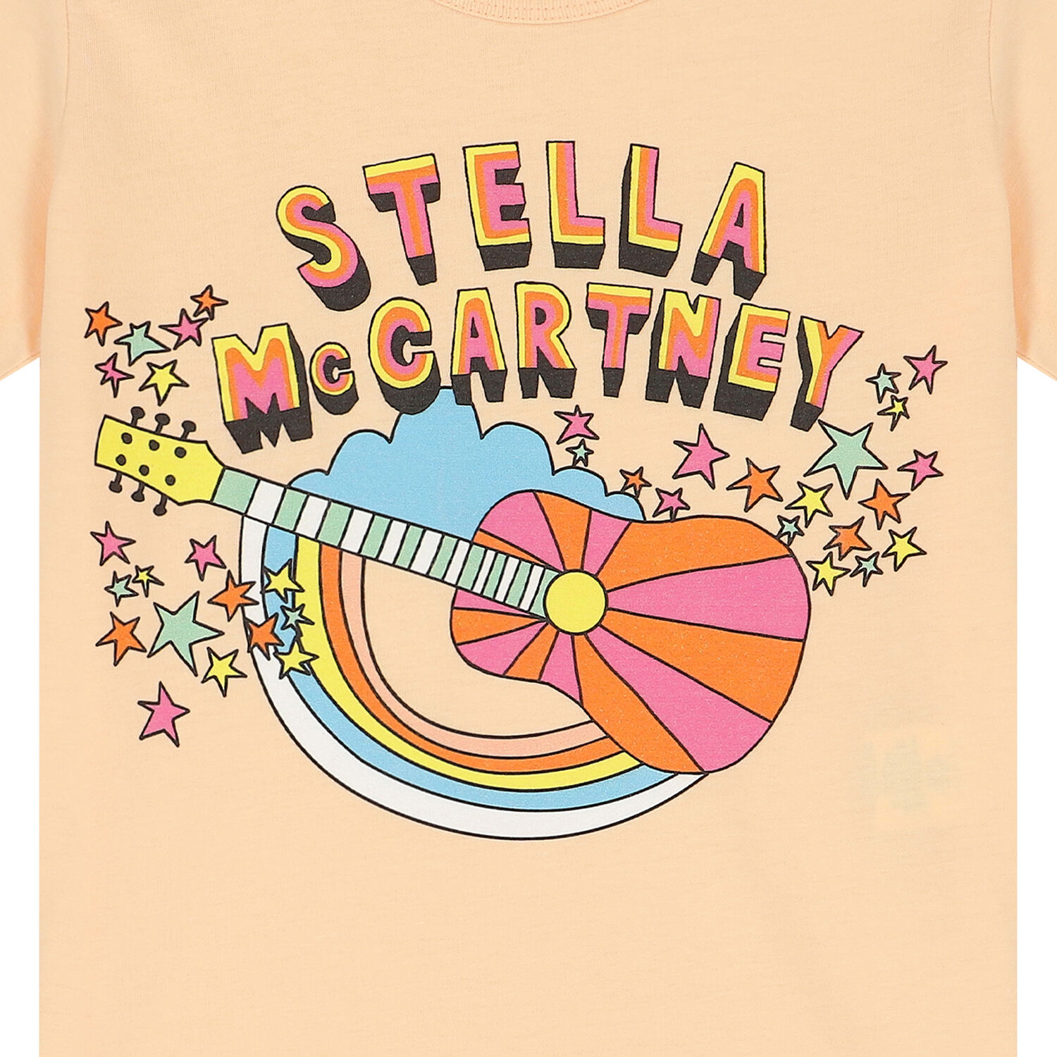 تيشيرت بالشعار باللون الوردى للبنات, 1, hi-res