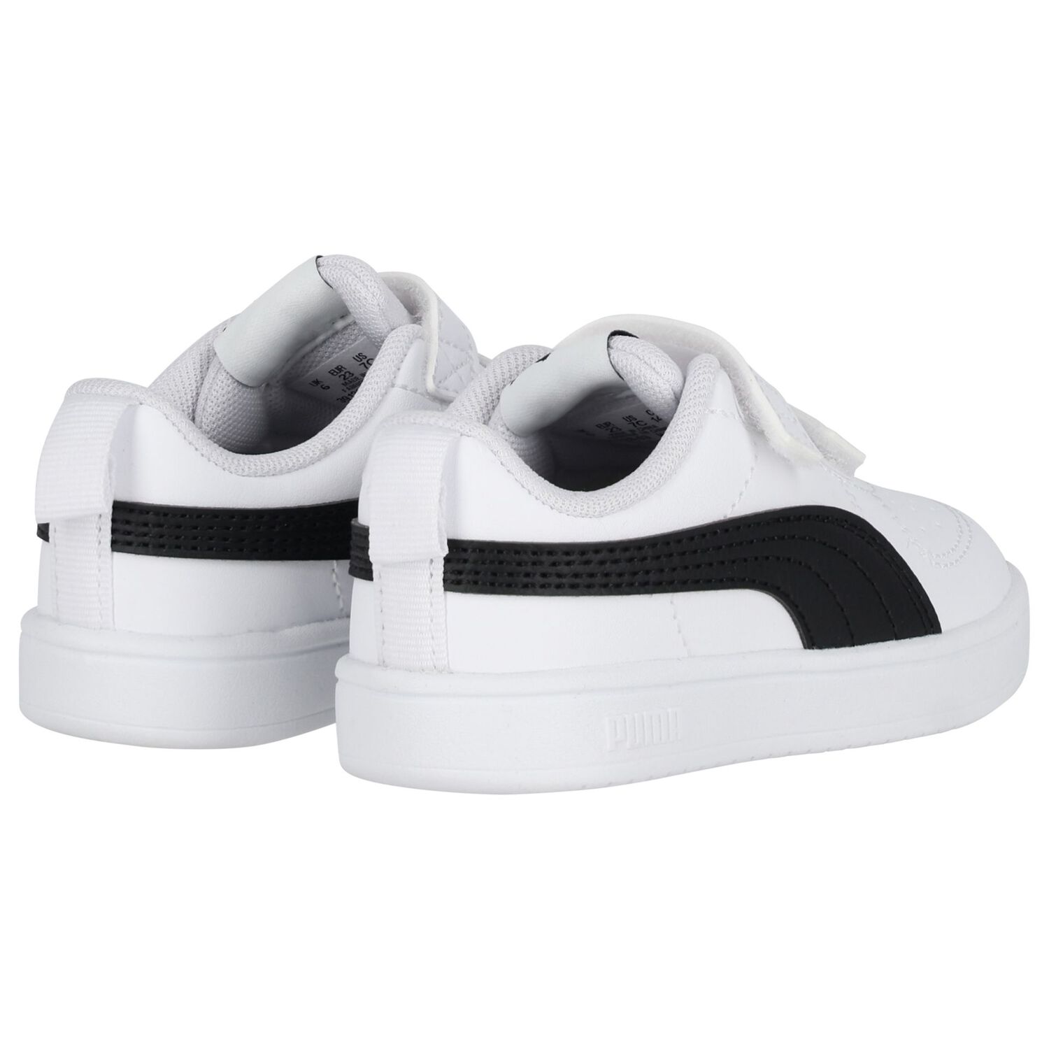 Younger White & Black Rickie Trainers, 1, hi-res