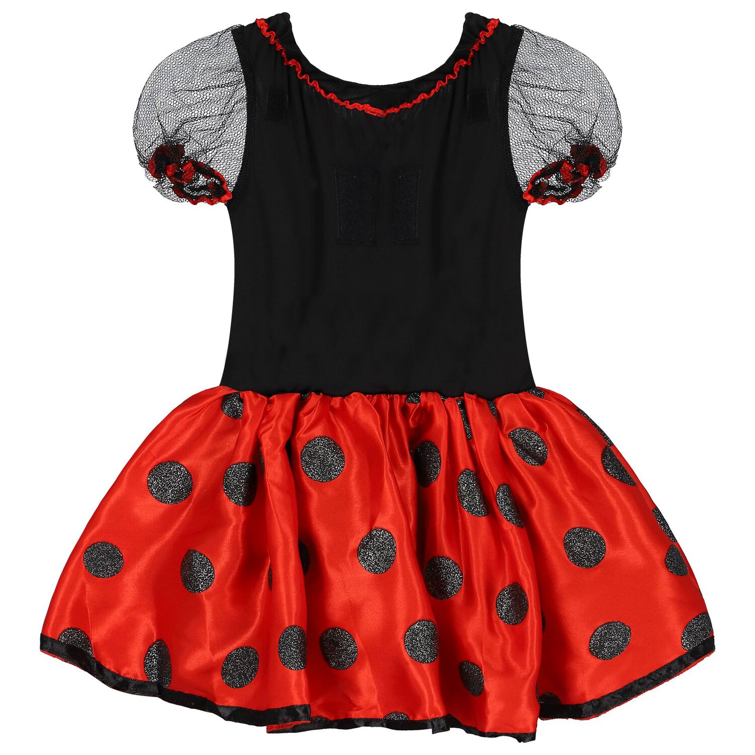 Girls Black & Red Little Lady Bug Costume, 1, hi-res image number null