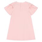 Younger Girls Pink Bag Print Dress, 3, hi-res